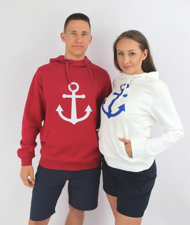 BLUZA MĘSKA KOTWICA  O27250  WHITE